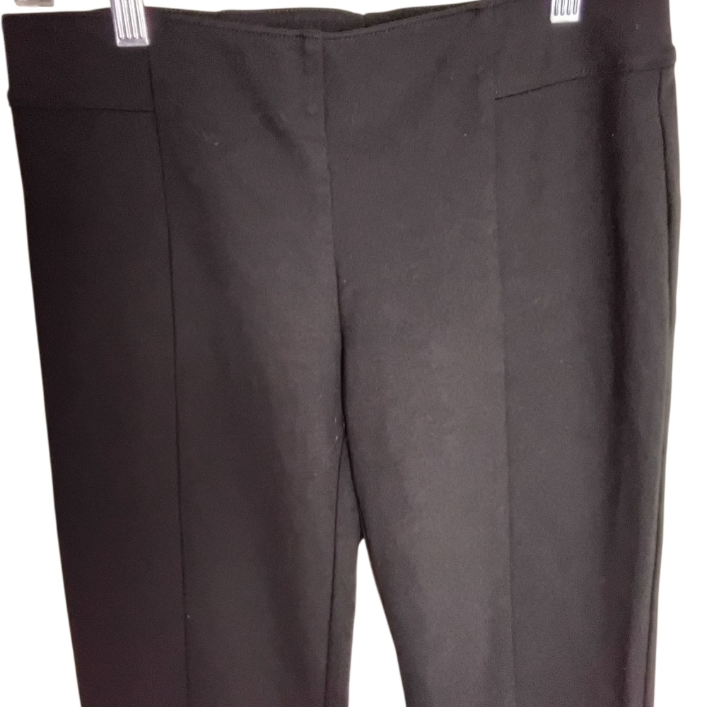 International Concepts Women's 8 Black Pull-on Mid-rise Stretchy Flare Pant - Picture 3 of 4